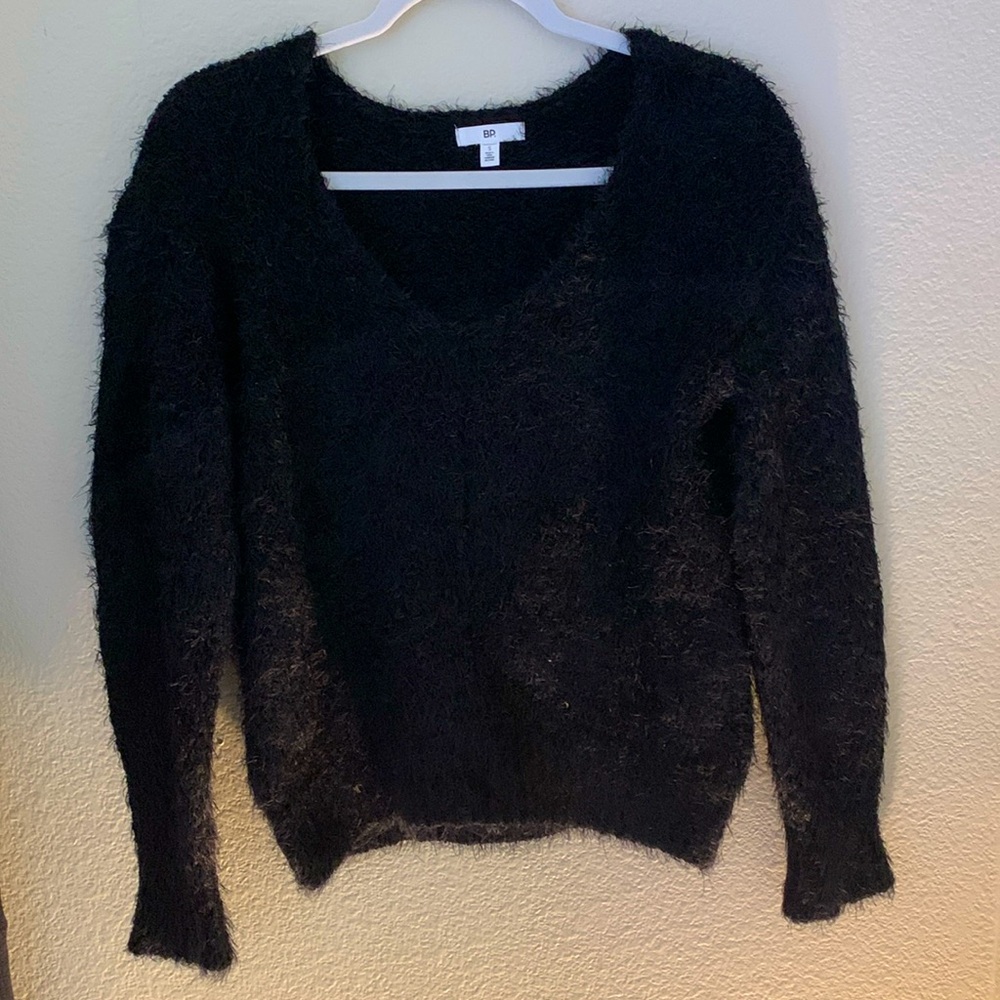 B.P. Fuzzy Black Sweater - Size: S